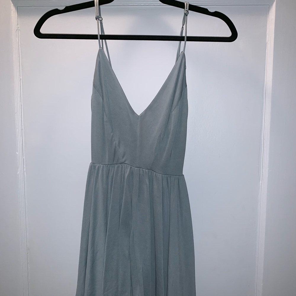 Dusty blue romper